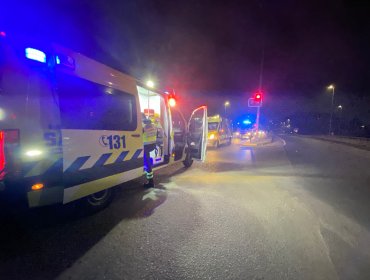 Dos lesionados deja accidente de tránsito en Quilpué: presunto responsable intentó huir, pero fue capturado en "detención ciudadana"