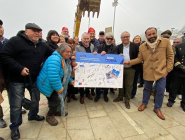 Dan inicio a trabajos de construcción del borde costero afectado por las marejadas en Algarrobo