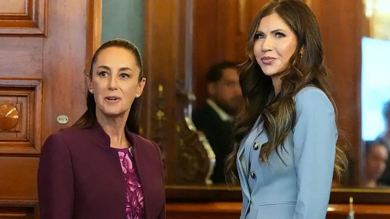 Presidenta de México responde a secretaria de Seguridad Nacional de EE.UU y rechaza haber alentado protestas en Los Ángeles