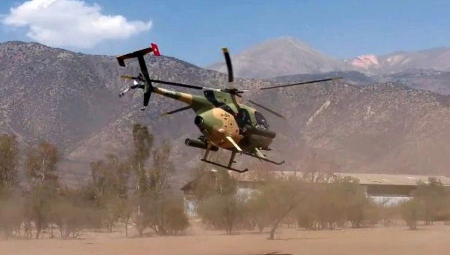 Helicóptero del Ejército debió aterrizar de emergencia en Traiguén por "fallas técnicas": no hubo lesionados