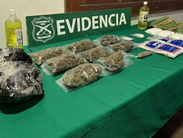 Detienen a adolescente de 16 años con marihuana, pasta base, ketamina y químicos en toma Villa Esperanza de San Antonio