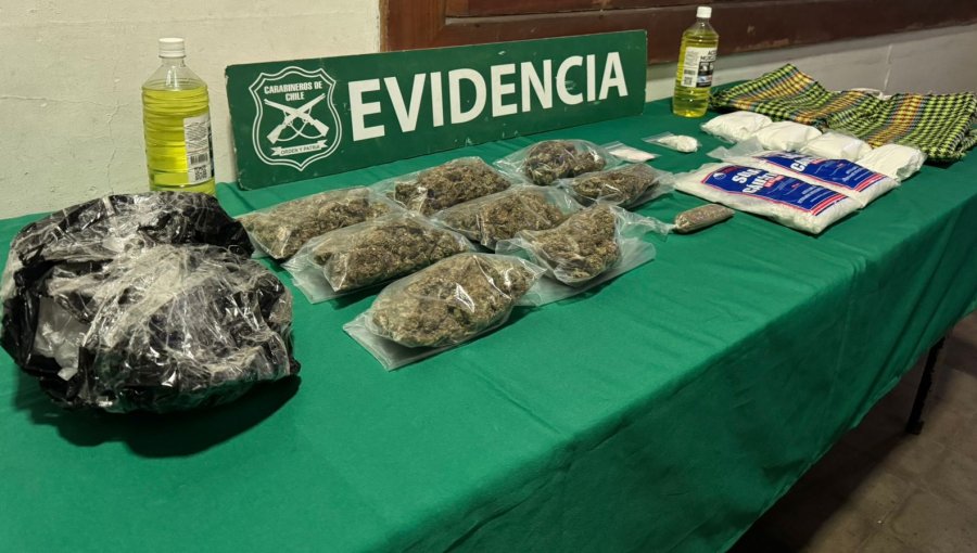 Detienen a adolescente de 16 años con marihuana, pasta base, ketamina y químicos en toma Villa Esperanza de San Antonio