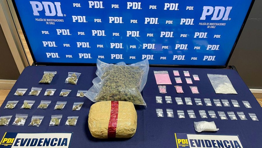 Cae pareja venezolana que traficaba droga en el centro de Viña del Mar y en Concón
