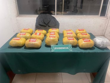 Sujeto deja abandonado un bolso con 16 kilos de marihuana tras balacera en la comuna de La Florida