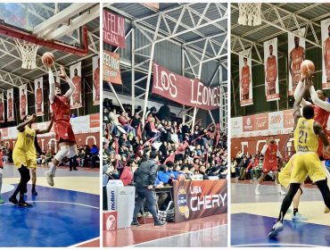 Los Leones rugieron en Quilpué y descontaron en la final del básquetbol ante U. de Conce