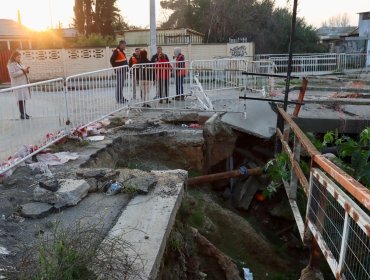 Alcalde de Villa Alemana asegura que uso del puente Los Ciruelos como muro de contención permitió evitar riesgos en viviendas