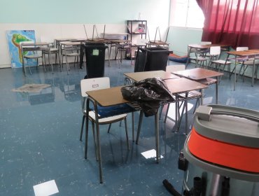 Exigen reparaciones urgentes para escuelas afectadas por sistema frontal en Valparaíso