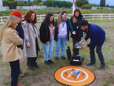 Funcionarias de Conaf Valparaíso se capacitaron en uso de drones y sistemas de información geográfica