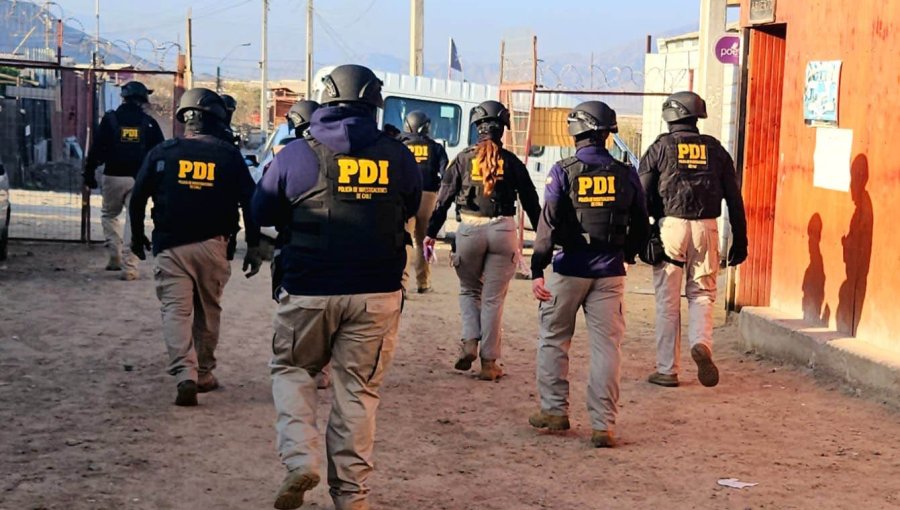 En prisión preventiva quedaron 16 detenidos durante allanamiento masivo realizado en Copiapó