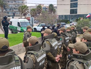 «Ronda Impacto» deja siete personas detenidas en la calle Valparaíso de Viña del Mar