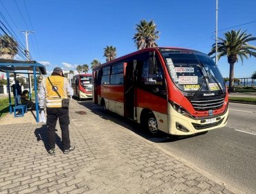 Hombre fue detenido en Viña del Mar por conducir micro sin contar con licencia apta