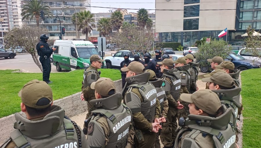 «Ronda Impacto» deja siete personas detenidas en la calle Valparaíso de Viña del Mar