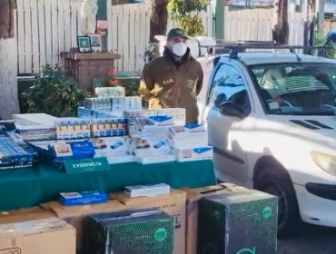 Cae individuo que distribuía cigarros de contrabando al comercio ilegal en Puente Alto