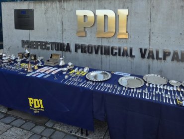 Recuperan millonario botín en antigüedades robadas en Valparaíso: tres detenidos