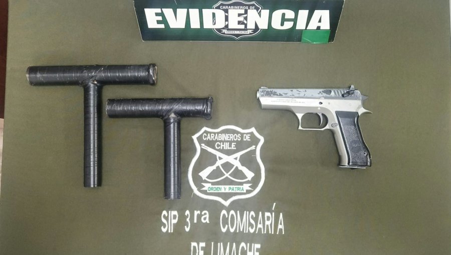 Tres delincuentes fueron detenidos por robo con intimidación en Limache: en paralelo se detuvo a otro sujeto por portar escopetas