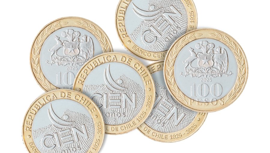 Banco Central pondrá en circulación una nueva moneda de $100 que conmemora su centenario