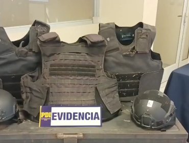 Allanan centro de acopio de armamento y elementos de protección balística en Ercilla