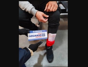 Sorprenden a argentino con 100.000 euros adosados a las pantorrillas en Paso Los Libertadores
