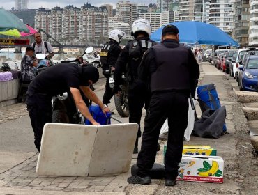 Más de 1.100 especies han sido retiradas durante operativos en el borde costero de Viña del Mar en los últimos tres meses