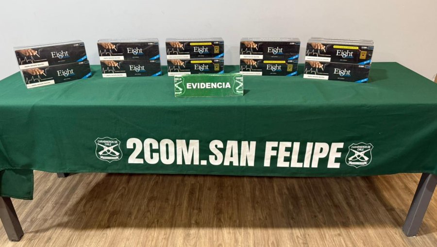 Ganó $200.000, pero no le pagaron: Denuncia por estafa permite detectar contrabando de cigarros en local de juegos en San Felipe