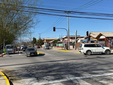 Nuevo cruce semaforizado mejorará la seguridad vial del sector norte de San Felipe