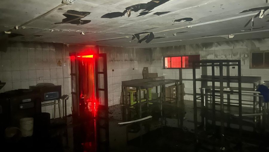 Incendio destruyó fábrica de longanizas en la comuna de San Carlos, región de Ñuble