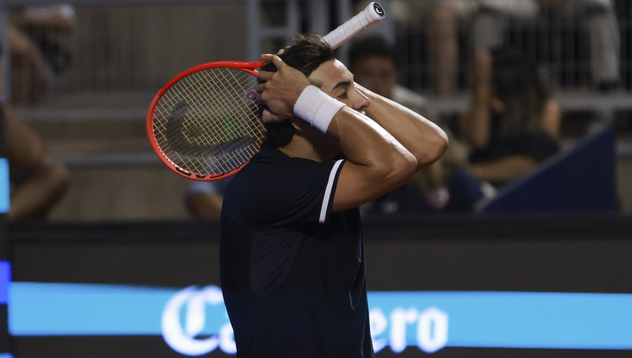 Cristian Garin completó un miércoles amargo para el tenis chileno en Bastad