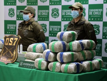 Dos extranjeros fueron detenidos con 31 kilos de marihuana en San Bernardo