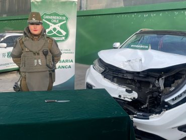 Delincuentes con nutrido prontuario policial fueron detenidos tras chocar auto robado contra un árbol en Casablanca