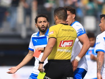 Cristián Cuevas recibió dos fechas de castigo por su expulsión en empate de la UC contra A. Italiano