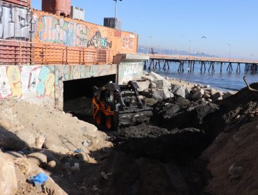 Avanzan obras para conservar red de evacuación y drenaje de aguas lluvia en Valparaíso