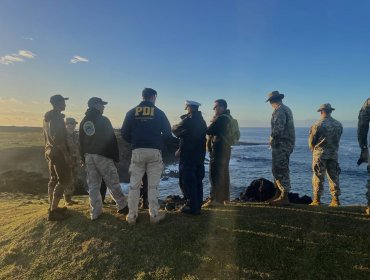 Sin resultados positivos continúa la búsqueda de un hombre que habría caído al mar mientras pescaba desde roqueríos de Rapa Nui