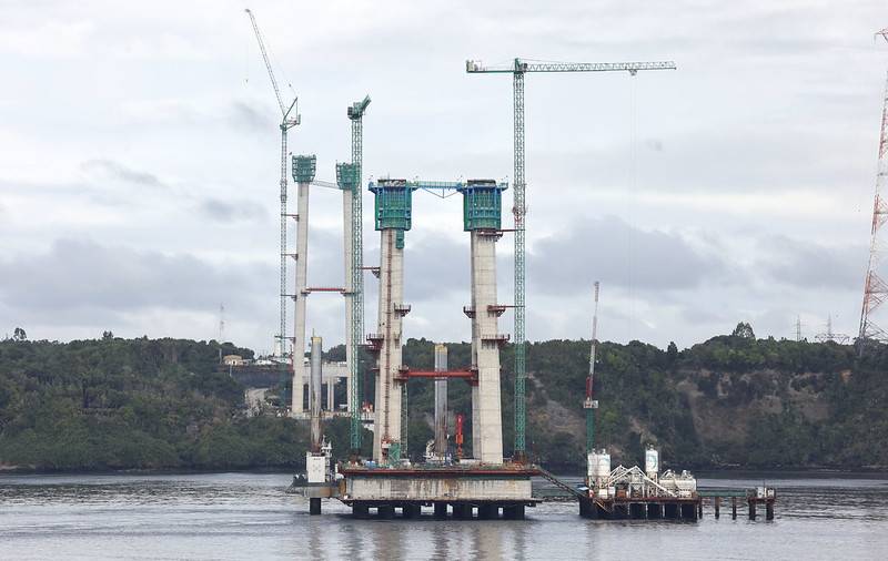 Puente Chacao registra un 54% de avance, pero muestra retraso en punto clave