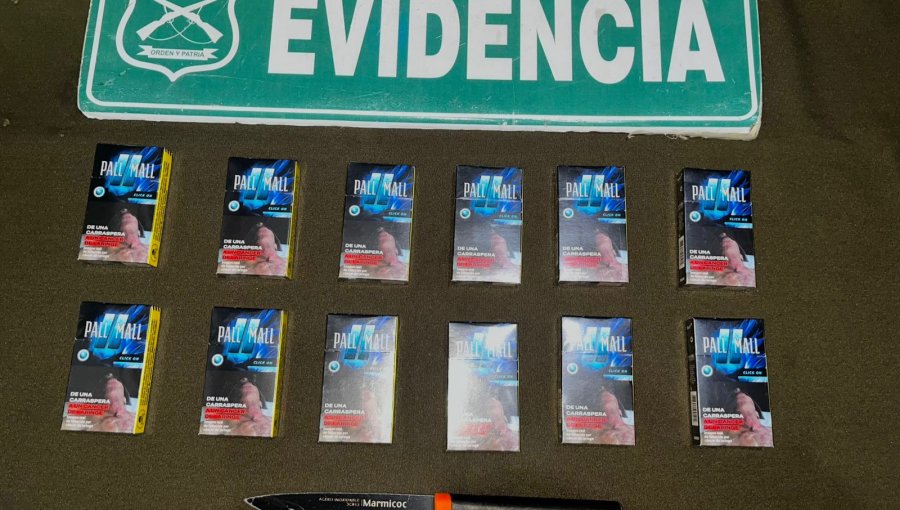 Delincuente que asaltó servicentro de Av. Alessandri fue detenido con cigarrillos y un cuchillo en su poder en Viña del Mar