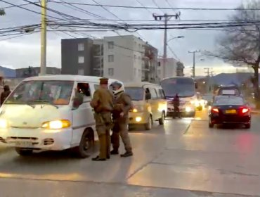 11 detenidos deja operativo de fiscalización al transporte en San Felipe: nueve conducían sin licencia y dos tenían órdenes vigentes