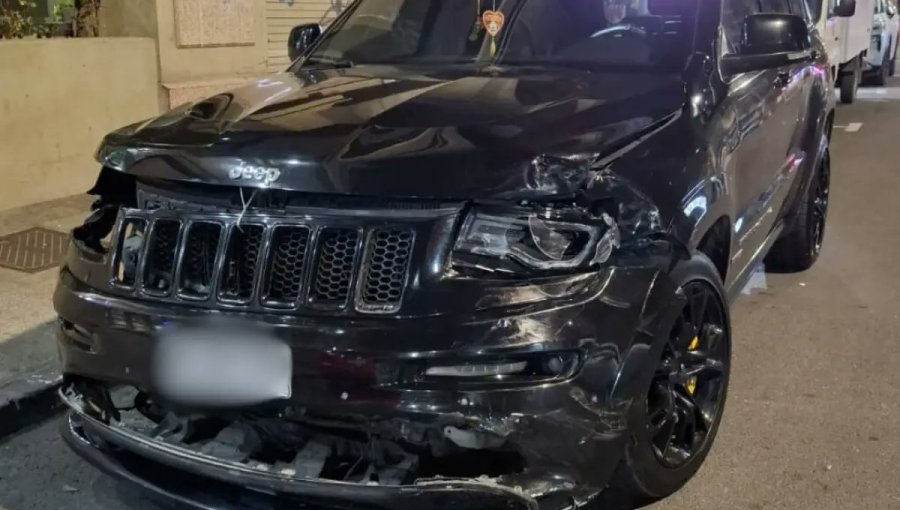 Vehículo de Brayan Cortés fue encontrado chocado en la vía pública en el centro de Santiago