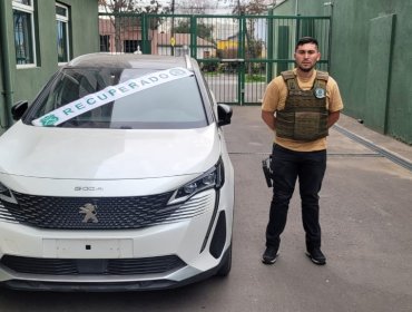 Vehículo robado en Viña del Mar fue recuperado tras larga investigación policial por clonación de automóviles: dos detenidos