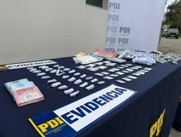 Detienen a dos personas que vendían drogas en su domicilio en Villa Alemana: se les incautó cocaína y cannabis sativa