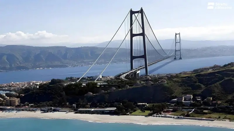 Cómo será el puente colgante más largo del mundo que unirá la isla de Sicilia con la Península Itálica