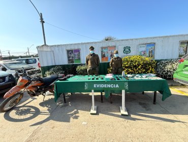 Allanamiento de Carabineros en población de Cartagena termina con tres detenidos por delitos de mayor connotación social