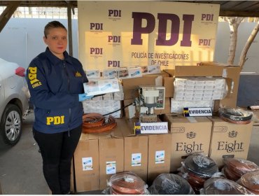 PDI desmantela taller ilegal de fabricación de ropa falsificada y acopio de contrabando por más de $124 millones en Cerrillos
