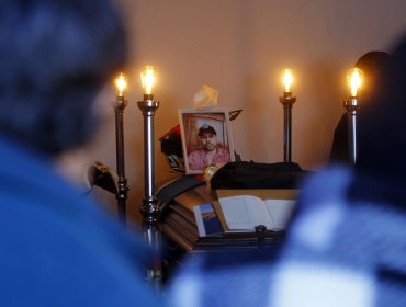 Una multitud despidió en la localidad de Chancón al minero Álex Araya, fallecido en El Teniente