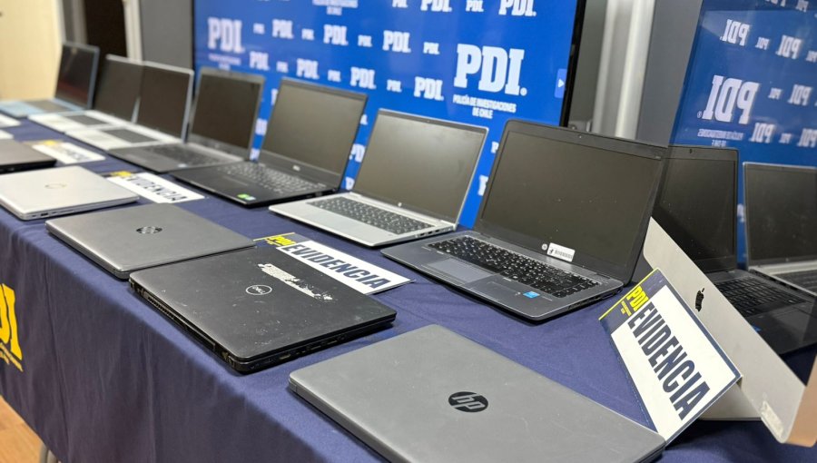 Recuperan computadores sustraídos desde la Fundación Integra en Viña del Mar: dos personas fueron detenidas