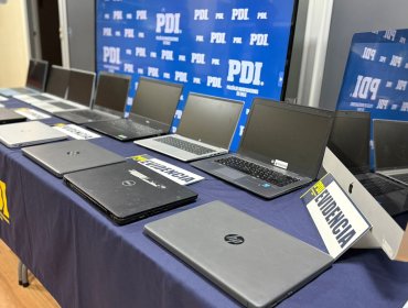 Recuperan computadores sustraídos desde la Fundación Integra en Viña del Mar: dos personas fueron detenidas