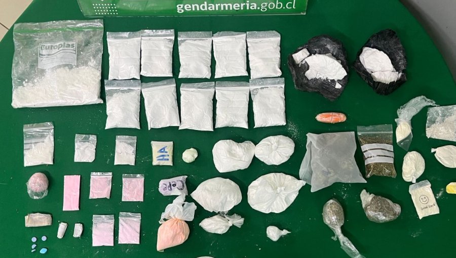 Llegó a visitar a su hermano preso a la cárcel de Quillota, pero terminó detenida por porte de cocaína, marihuana y ketamina