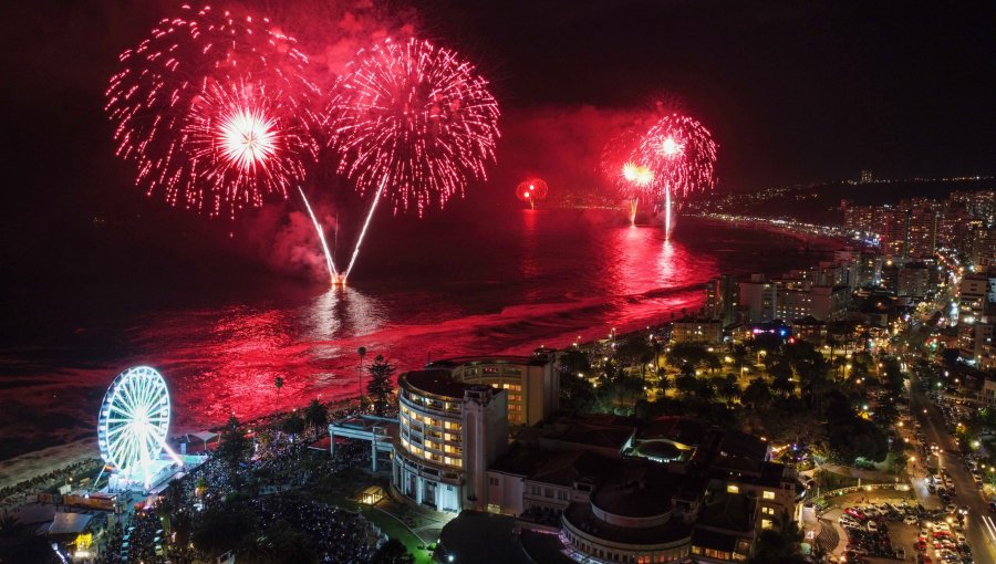 Viña del Mar tendrá espectáculo de Año Nuevo con siete puntos de lanzamiento y pirotecnia de bajo ruido