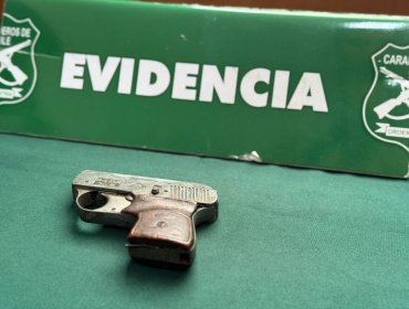 Delincuente con amplio prontuario fue nuevamente detenido tras ser sorprendido portando un arma de fuego en Valparaíso