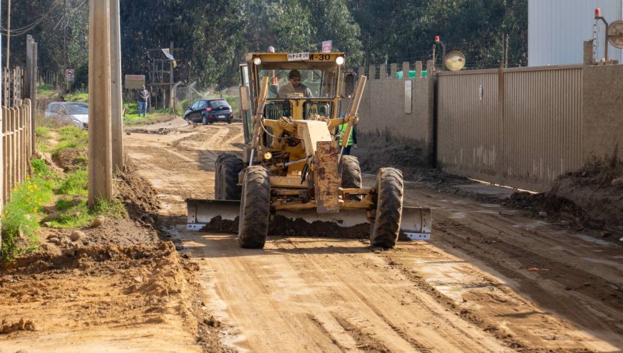 Obras de pavimentación en la calle Riñihue beneficiarán a unas 20 mil personas en Reñaca