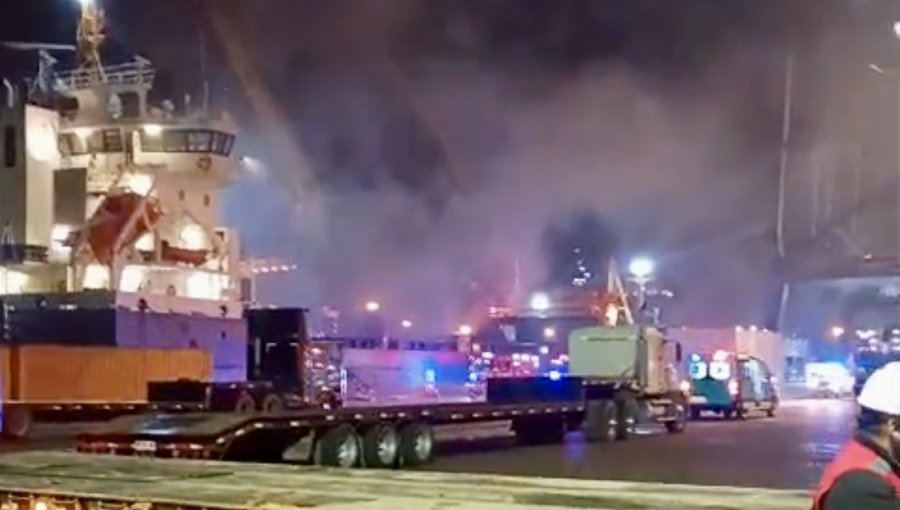 Mala manipulación de una fuente calórica provocó un amago de incendio en buque atracado en el Puerto de San Antonio