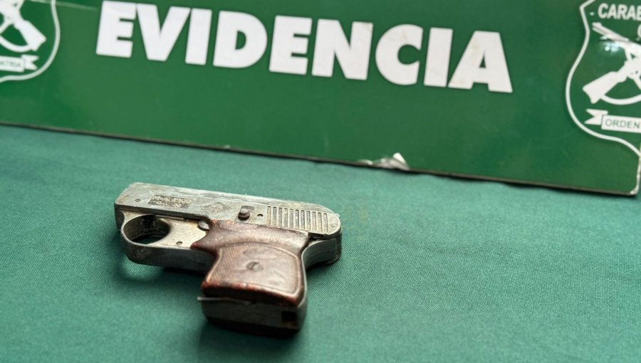 Delincuente con amplio prontuario fue nuevamente detenido tras ser sorprendido portando un arma de fuego en Valparaíso